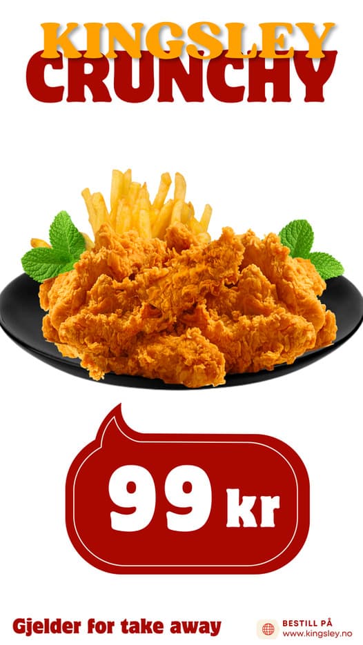 Kingsley Crunchy — 99 kr, take away